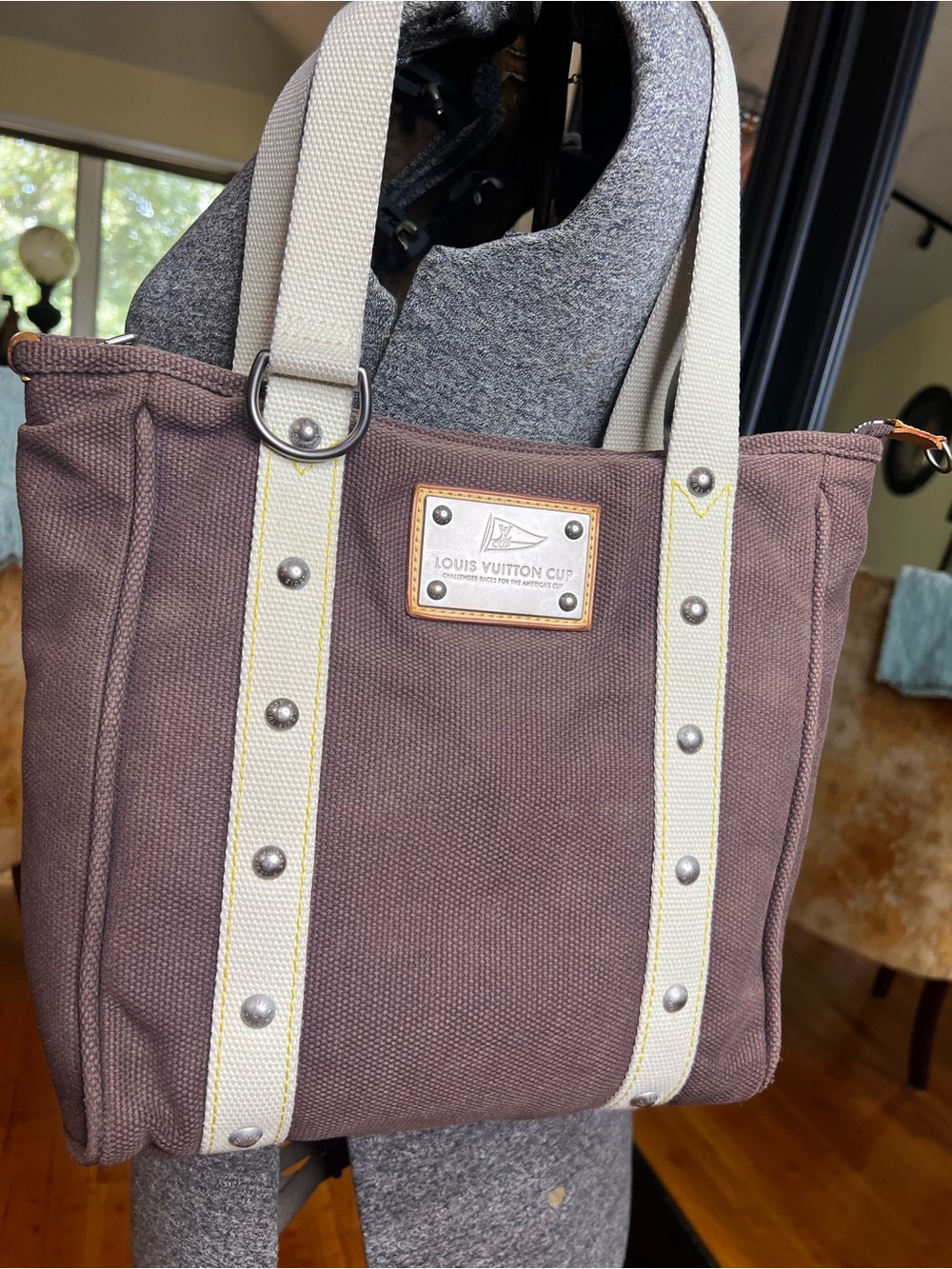 Rare LV Cup 2005 Limited Edition Antigua Cabas MM Tote Bag with COA